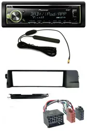 Автомагнитола для BMW 3 Series E46 Pioneer MP3 USB CD DAB AUX (круглый разъем)