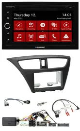 Blaupunkt Lenkrad DVD Bluetooth DAB 2DIN USB Autoradio für Honda Civic ab 12 sch