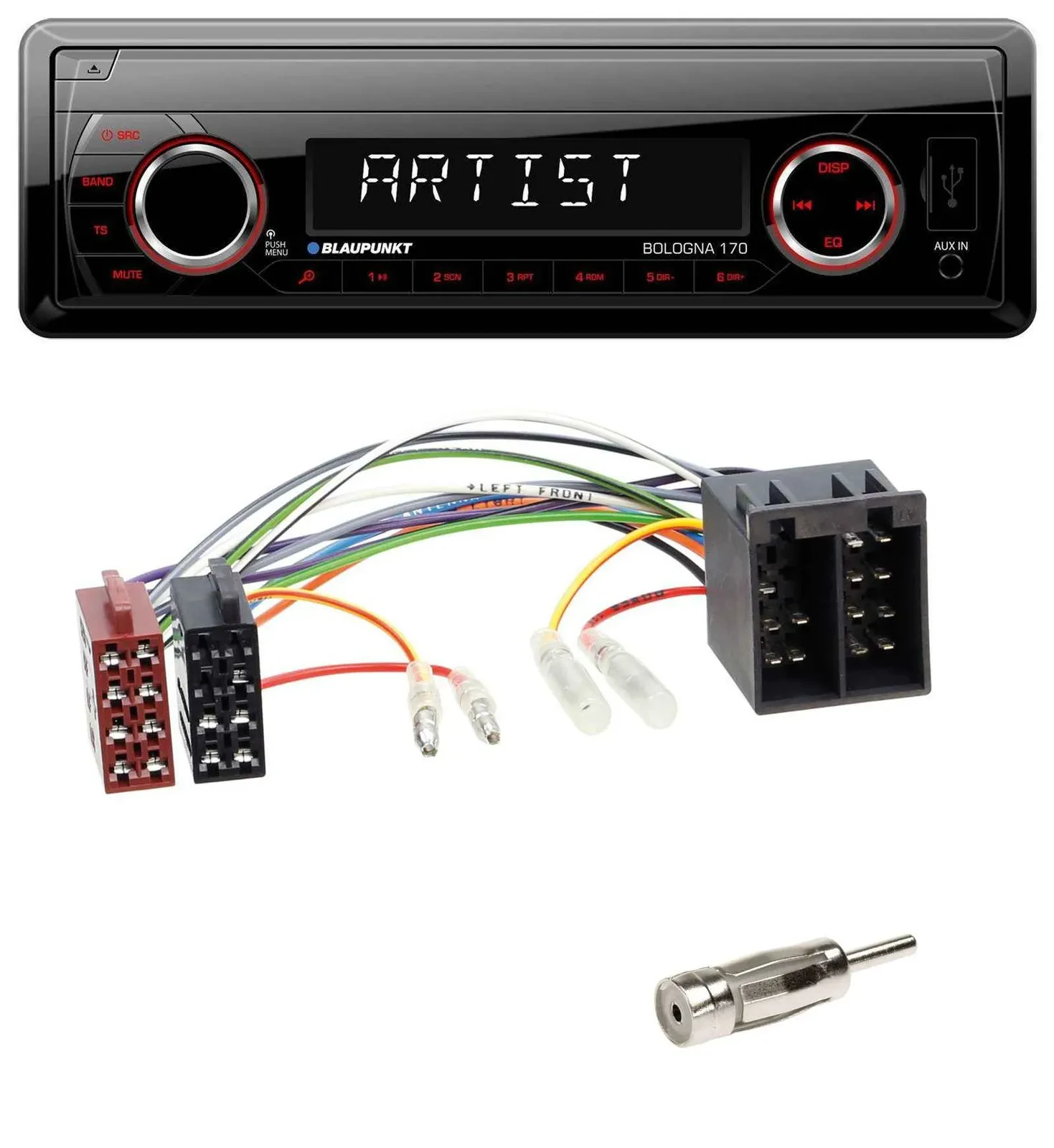 Blaupunkt SD USB 1DIN MP3 AUX Autoradio für Opel Astra F 1991-98 Corsa A+B 1990-