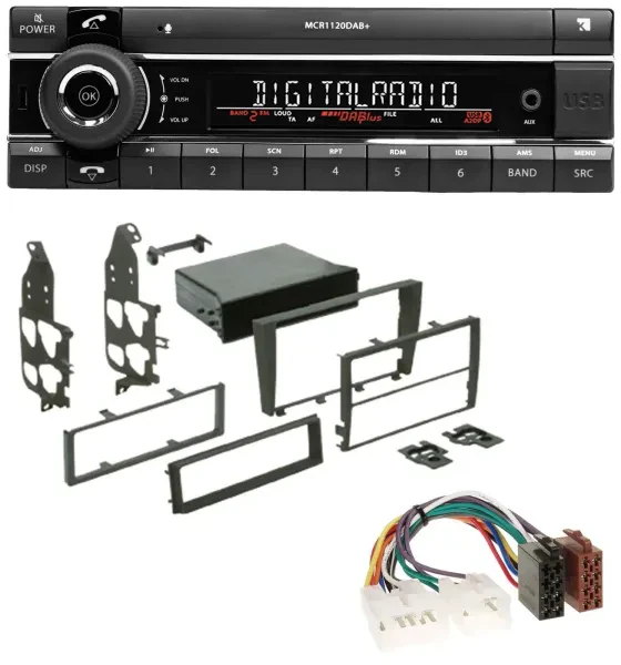Kienzle Bluetooth MP3 USB DAB Autoradio für Lexus IS 300 (XE1, 2001-2005)