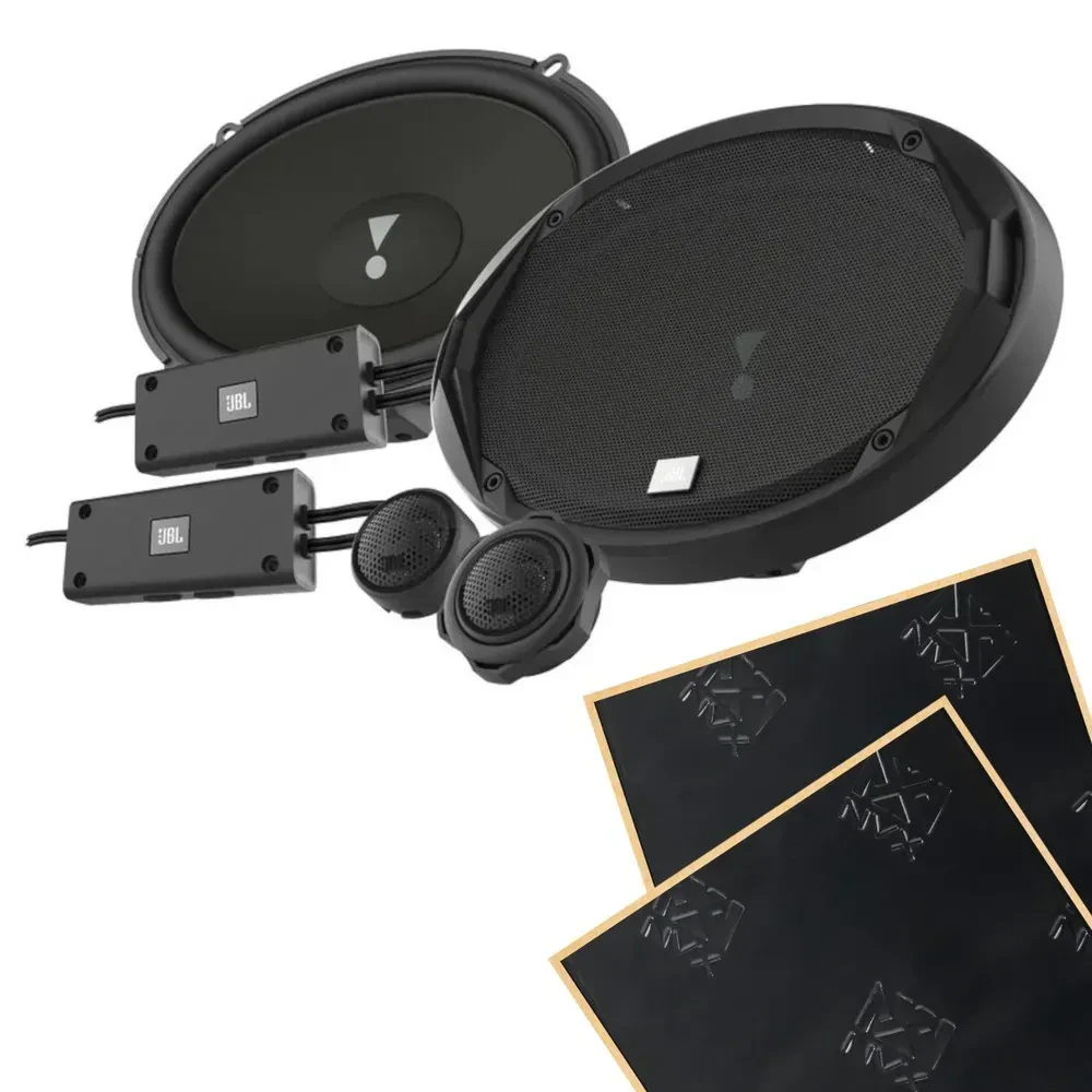 JBL Stadium 962C 6x9" 2-Way Component Car Speakers + Sound Damping