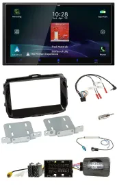 JVC USB Bluetooth 2DIN DAB Lenkrad Autoradio für Alfa Giulietta 2014-2021 piano