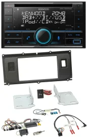 Kenwood CD 2DIN DAB USB Lenkrad Bluetooth Autoradio für Land Rover Evoque 2011-2