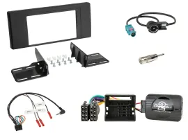 Einbauset Lenkradadapter Doppel DIN Autoradio für BMW X5 E53 2000-2006