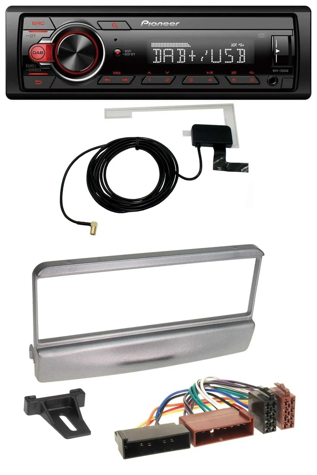 Автомагнитола Pioneer 1-DIN MP3 DAB USB AUX для Ford Mondeo (1996–2002), Transit (до 2006), Puma