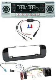 Dietz DAB USB MP3 Bluetooth Autoradio für Fiat Panda (ab 2012) - glänzend
