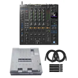 Pioneer DJ DJM-A9 4-Channel Professional DJ Mixer w Decksaver Pack