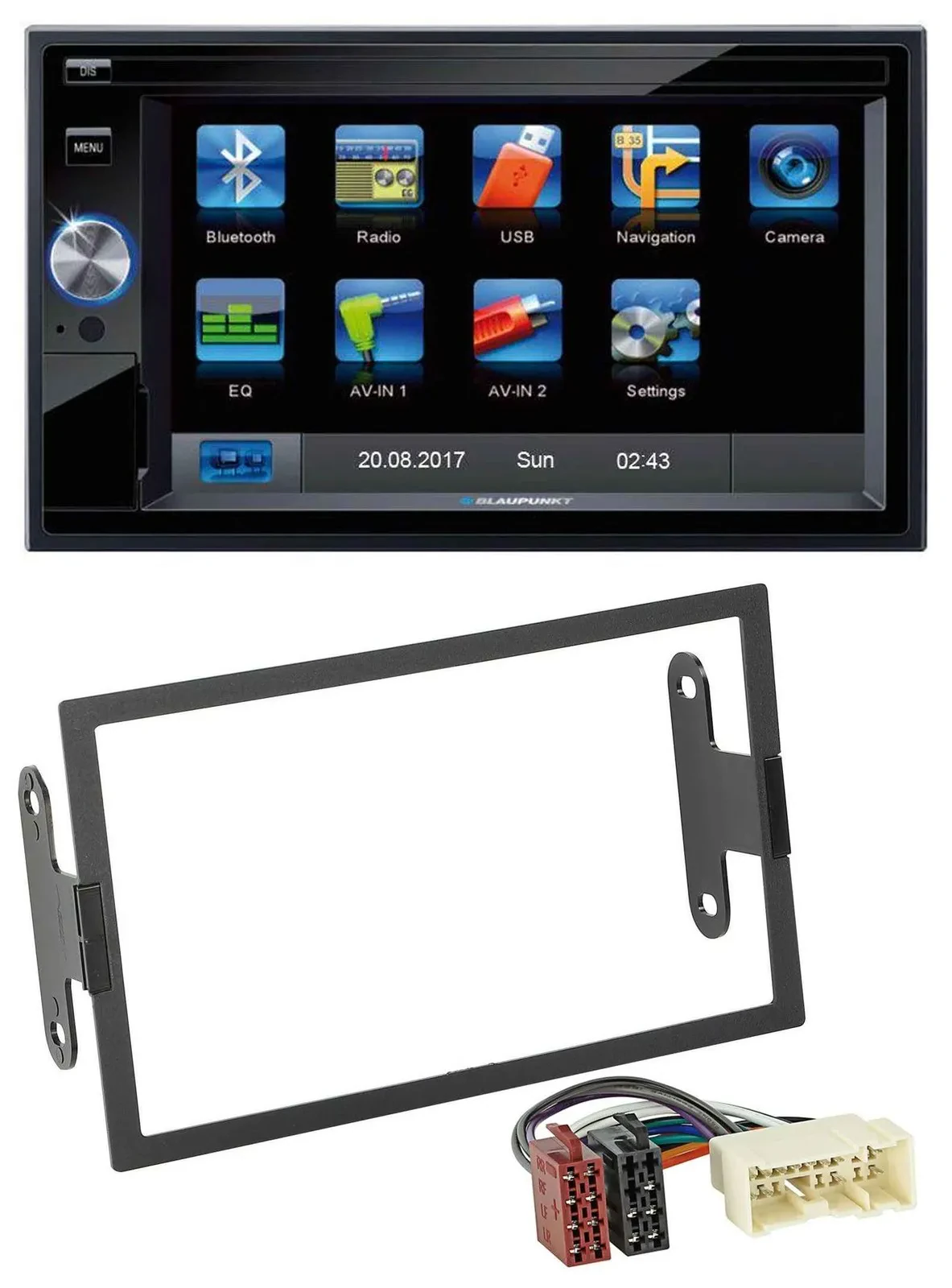 Blaupunkt SD Bluetooth 2DIN MP3 USB AUX Autoradio für Nissan Xterra 2000-2004