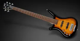 ROCKBASS Corvette Classic, Lefthand, 5-String - Almond Sunburst Transparent High