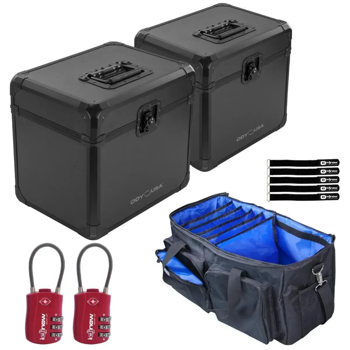 Кейс для музыкального оборудования Odyssey KLP70BL KROM 12" черный (набор, пара) с сумкой для переноски