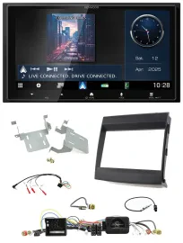 Kenwood Bluetooth 2DIN USB DAB Lenkrad Autoradio für Porsche Cayenne 2011-2016