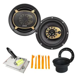Jensen JS65T 100W RMS 6.5" Coaxial Speakers with Accessories