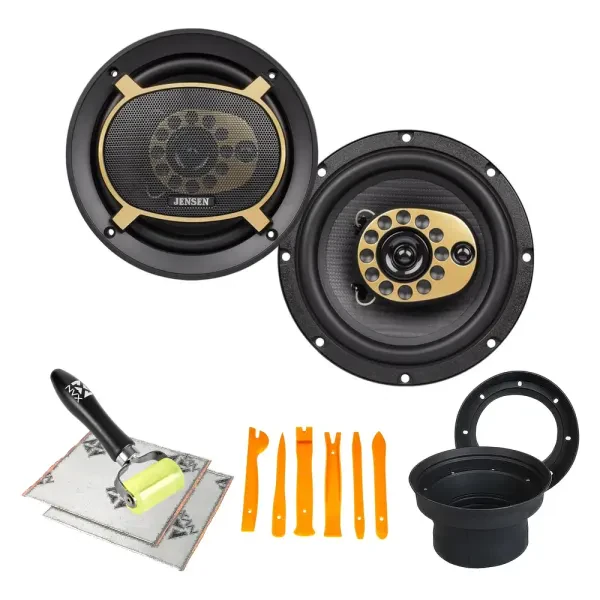 Jensen JS65T 100W RMS 6.5" Coaxial Speakers with Accessories
