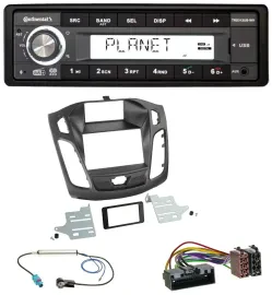 Continental USB 1DIN AUX DAB MP3 Autoradio für Ford Focus (DYB, 2011-2014)