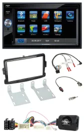 Blaupunkt 2DIN Bluetooth TMC USB Lenkrad SD Navigation für Dacia Sandero ab 13 p
