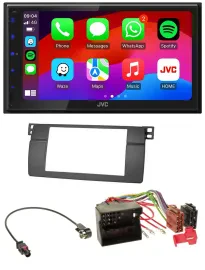JVC Bluetooth USB MP3 2DIN DAB Autoradio für BMW 3er E46 Profiversion großem Nav