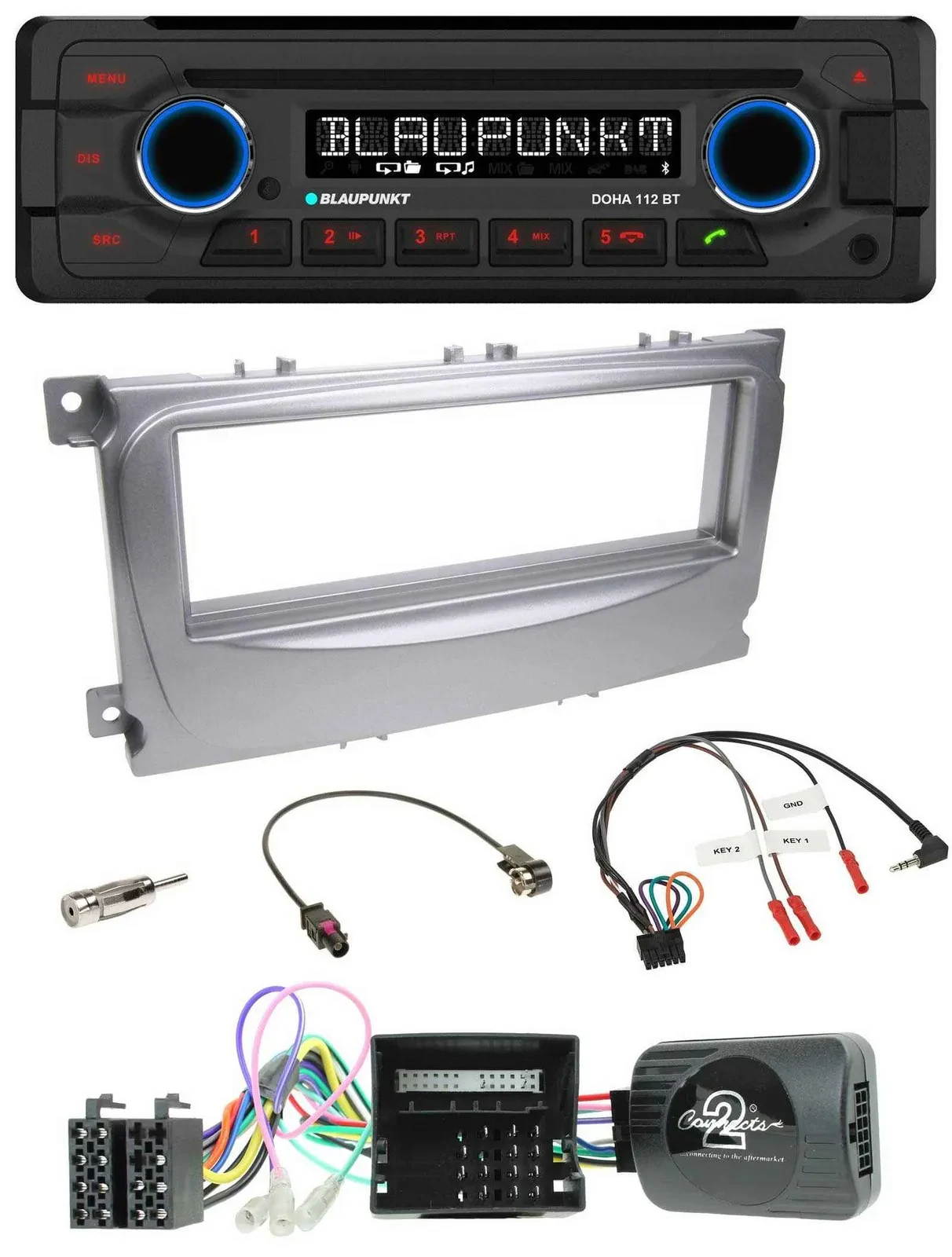 Автомагнитола для Ford Galaxy/C-Max/Focus Blaupunkt CD MP3 Bluetooth USB