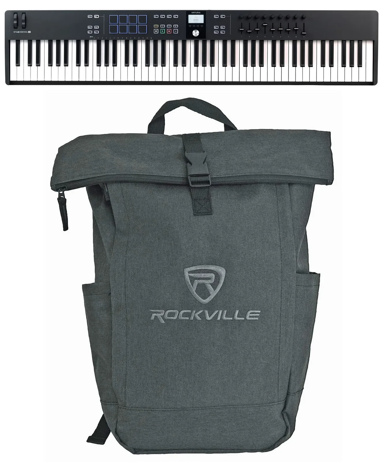Arturia KEYLAB ESSENTIAL Mk3 88-Key USB Midi Keyboard Controller+Laptop Bag