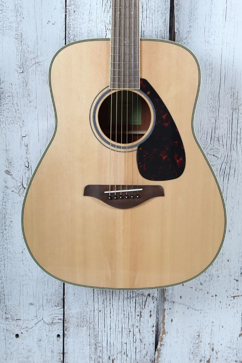 Yamaha FG820 Dreadnought Acoustic Guitar Solid Spruce Top Natural Gloss Finish