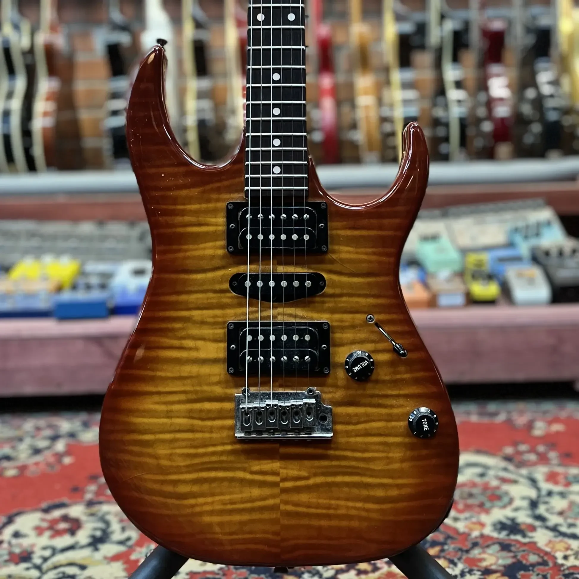 Электрогитара Ibanez RX180GQ HSH Tabacco Burst Japan 1990s