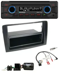 Автомагнитола Blaupunkt CD/MP3, Bluetooth, USB, для Fiat Idea 2006–2012, черная
