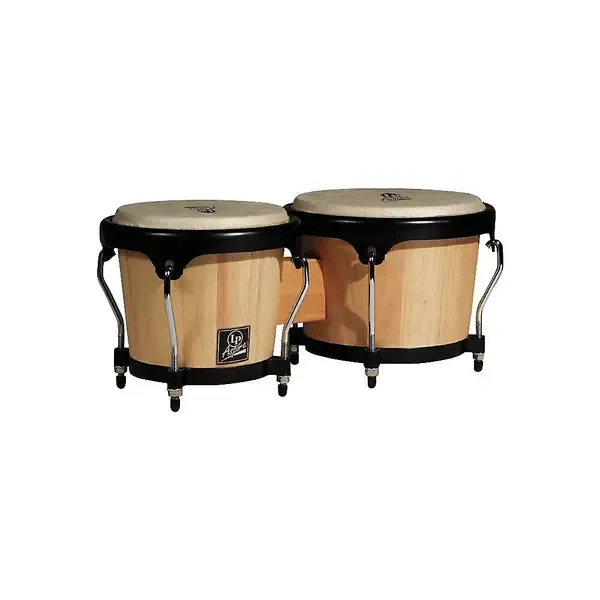 Бонго LP LPA601 Aspire Oak Bongos with Black Hardware Dark Wood