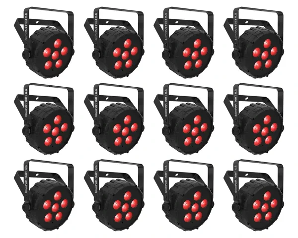 Прибор смены цвета Chauvet DJ SLIMPAR T6 BT ILS D-Fi USB DMX RGB LED (12 штук)