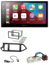 Pioneer USB MP3 DAB 2DIN Bluetooth Autoradio für Kia Picanto ab 11 Start-Stop