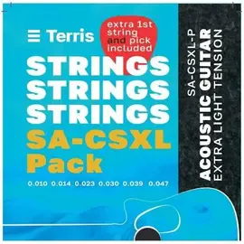 Струны для акустической гитары TERRIS SA-CSXL-Pack 10-47
