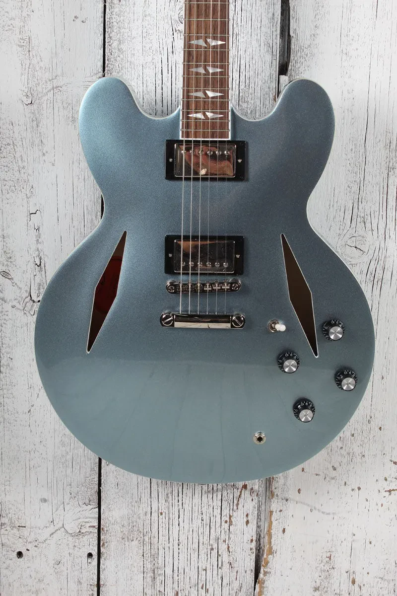 Б/У Электрогитара Epiphone Dave Grohl DG-335 Semi-Hollow Pelham Blue с кейсом