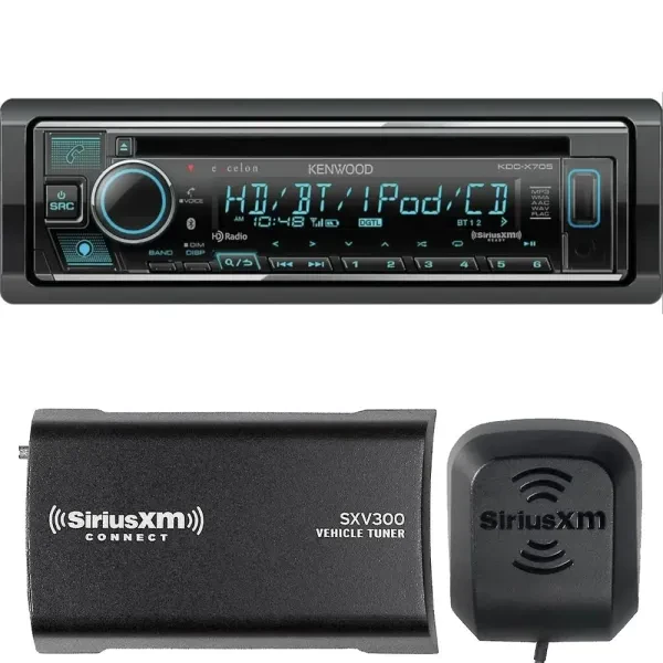Kenwood eXcelon KDC-X705 CD Multimedia Receiver + SiriusXM Tuner