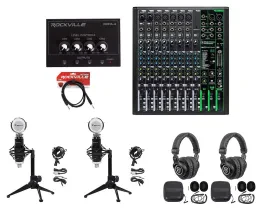 Комплект для подкастов Mackie ProFX12v3+(2) RCM03 BROAD 2