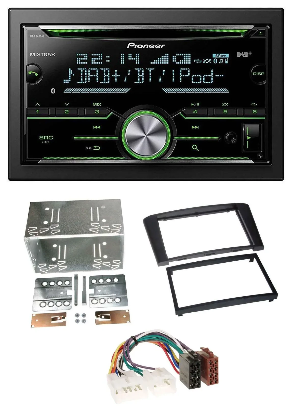 Автомагнитола Pioneer 2-DIN Bluetooth DAB USB CD MP3 для Toyota Avensis 2003–2009