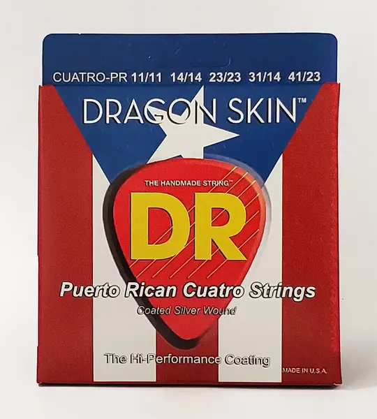 Струны для пуэрториканского куатро DR Strings DRAGON SKIN DR CUATRO-PR