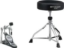 Tama HED2R Hardware Pack w/ HP200P Drum Pedal and HT230 Drum Throne