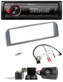 Pioneer Bluetooth USB DAB Lenkrad Autoradio für Alfa 147 GT 2007-2010 anthrazit