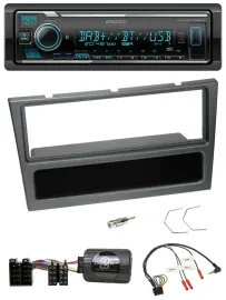 Kenwood Bluetooth Lenkrad DAB USB Autoradio für Opel Agila Corsa C Omega schwarz