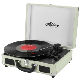 Виниловый проигрыватель Alive Audio GLAM Mist c Bluetooth и встроенной стереосистемой