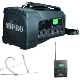 Mipro MA-100 Beschallungssystem mit Taschensender und Headsetmikrofon