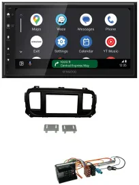 Kenwood DAB Bluetooth USB MP3 2DIN Autoradio für Peugeot Expert Traveller ab 201