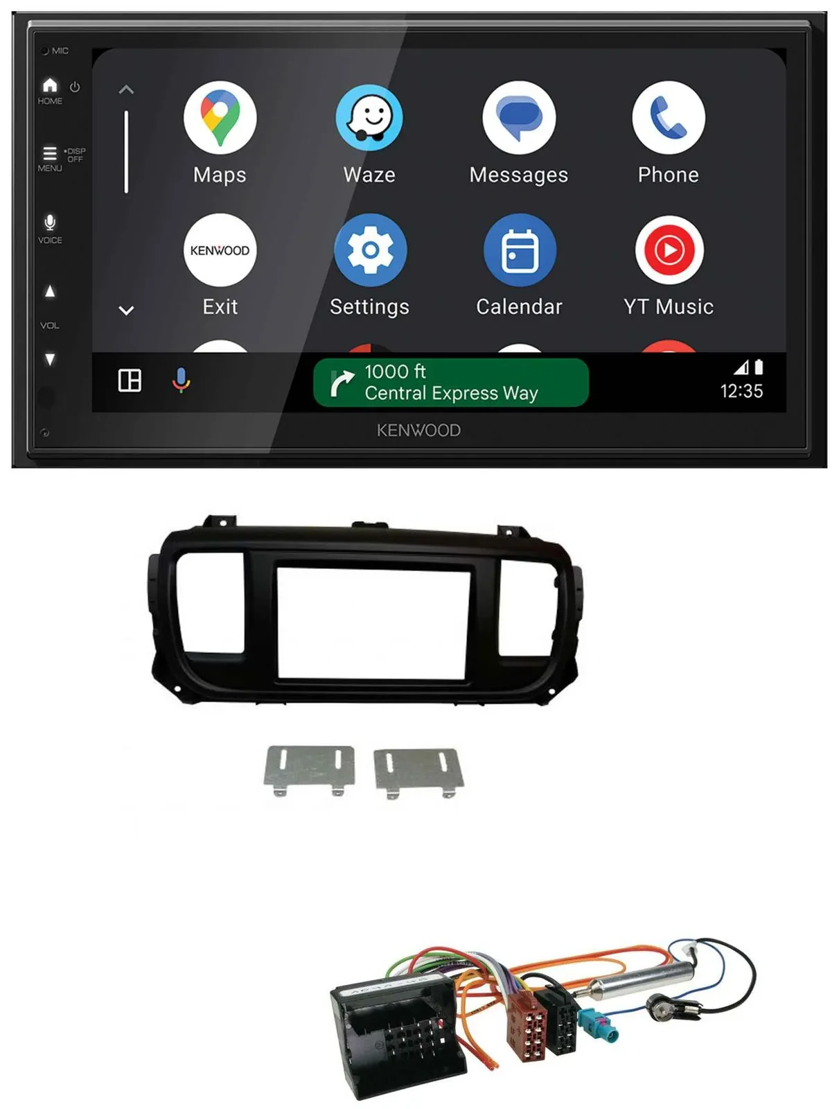 Kenwood DAB Bluetooth USB MP3 2DIN Autoradio für Peugeot Expert Traveller ab 201