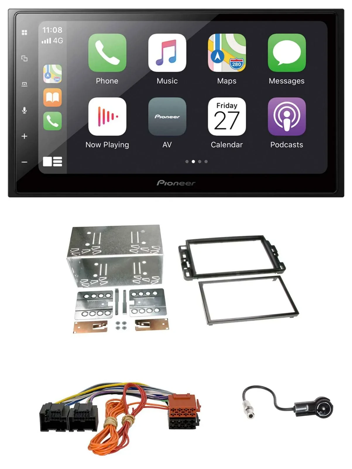 Автомагнитола для Cadillac BLS (2006–2010) Pioneer 2DIN, MP3, Bluetooth, DAB, USB