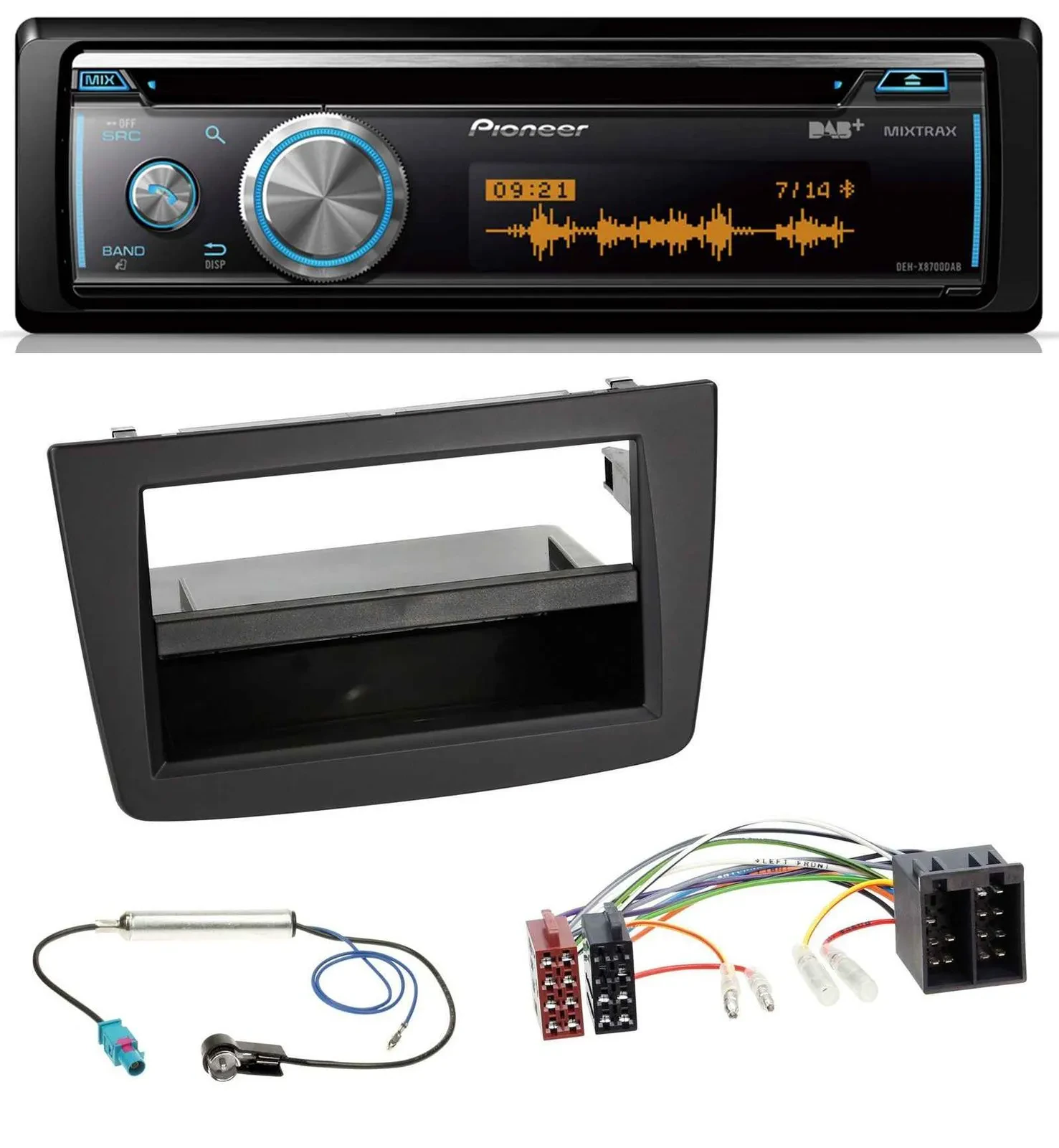 Автомагнитола для Alfa Romeo Mito (955) 2008–2014 Pioneer MP3, DAB, USB, CD, Bluetooth