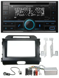 Автомагнитола Kenwood 2DIN CD DAB USB Bluetooth для Kia Sportage III (2010–2015)