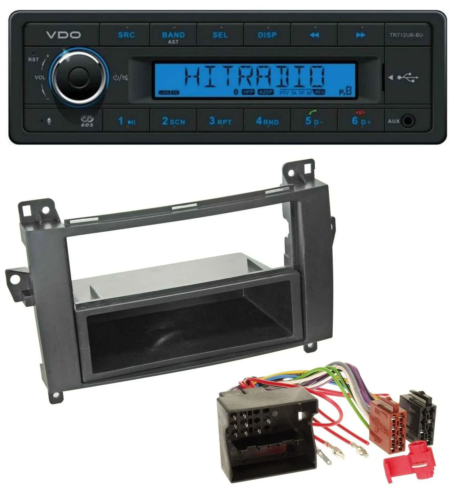 Автомагнитола для Mercedes B‑Class (T245, 2005–2011) VDO Bluetooth, AUX, USB, MP3