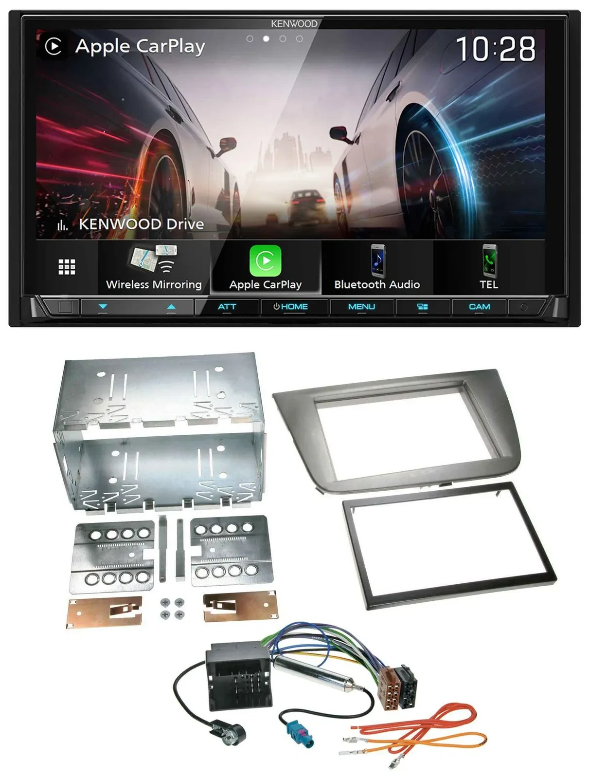 Kenwood MP3 2DIN USB DAB Bluetooth Autoradio für Seat Altea Altea XL Toledo anth