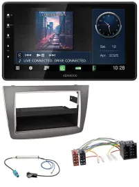 Kenwood MP3 Bluetooth USB DAB Autoradio für Alfa Romeo MiTo 955 08-14 ISO dunkel