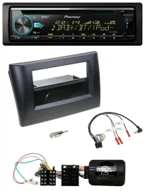 Pioneer DAB Lenkrad CD USB Bluetooth Autoradio für Fiat Stilo 01-07 schwarz Abla