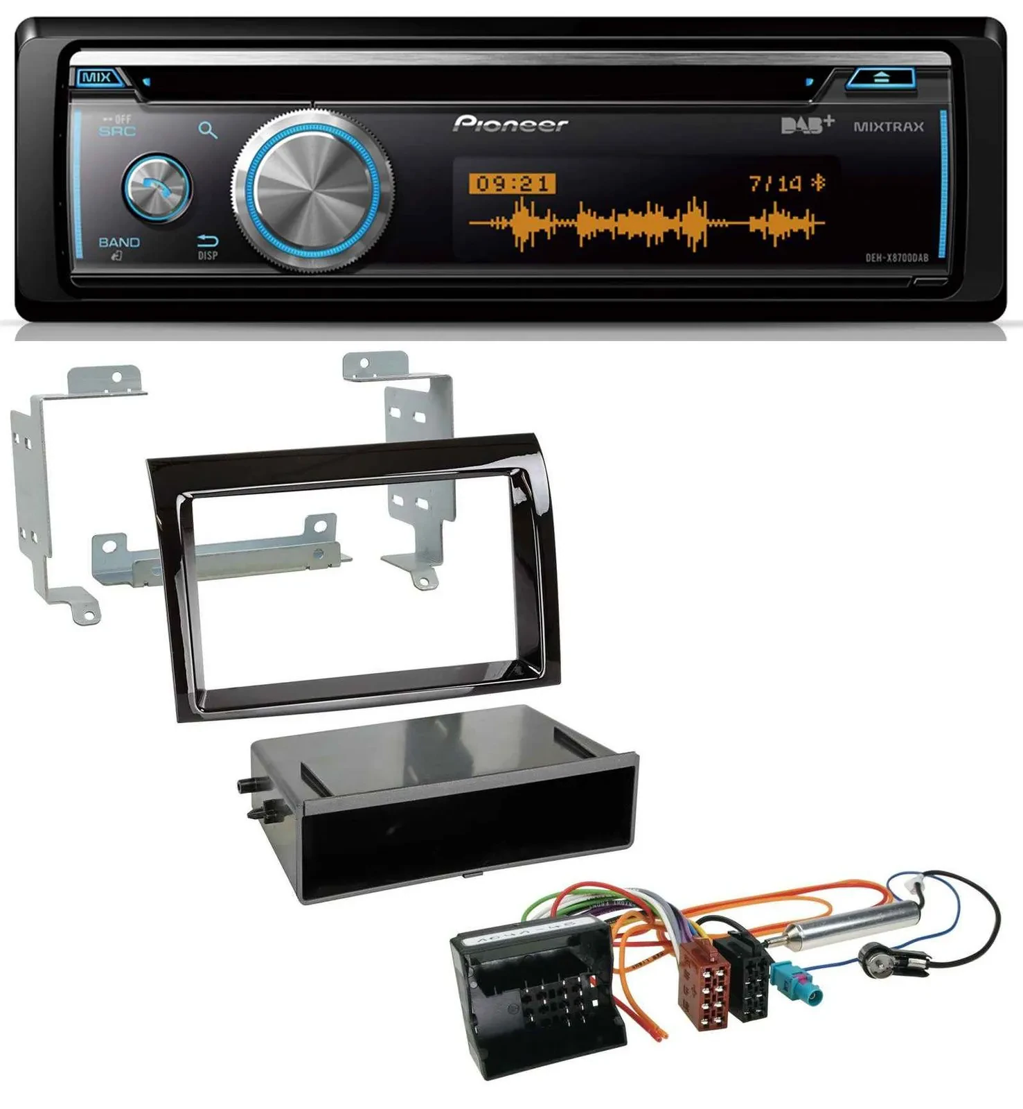 Автомагнитола для Citroen Jumper (2006–2011) Pioneer MP3, DAB, USB, CD, Bluetooth, Quadlock