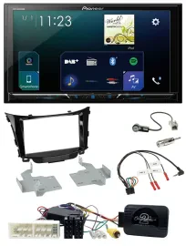 Автомагнитола Pioneer 2DIN Bluetooth USB DAB для Hyundai i30 (с 2017), поддержка управления на руле